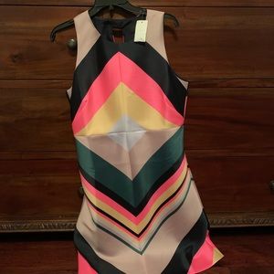 Multicolored A-line dress